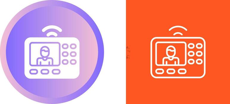 intercomunicador sistema vector icono