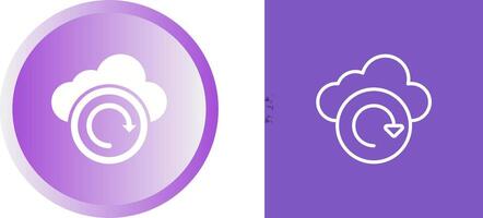 Cloud Backup Vector Icon