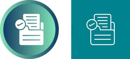 Document Approval Vector Icon