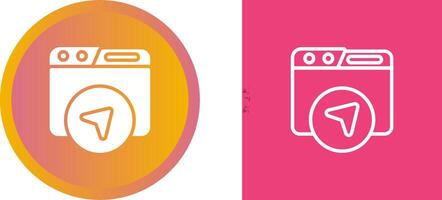 Website Navigation Vector Icon