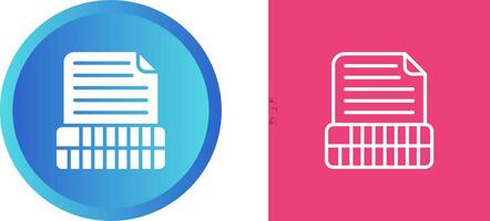 Document Insert Table Vector Icon