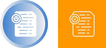 Document Insert Emoji Vector Icon