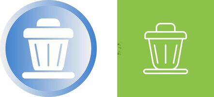 Trash bin Vector Icon