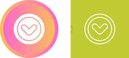 Angle Down Vector Icon