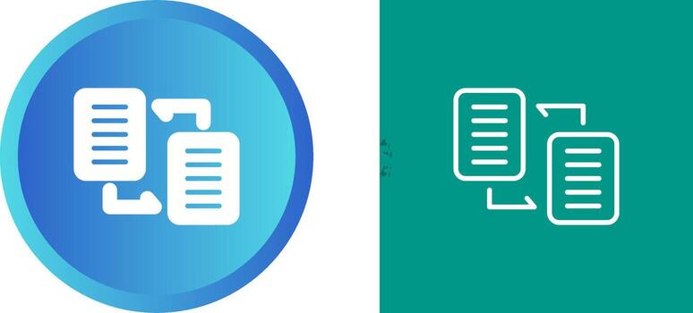 Document Distribution Vector Icon