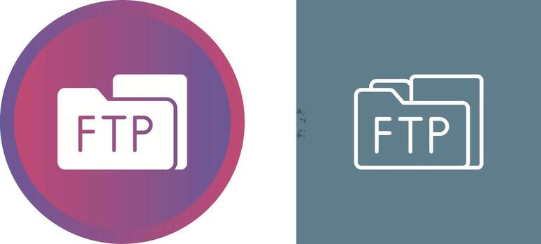 FTP Access Vector Icon