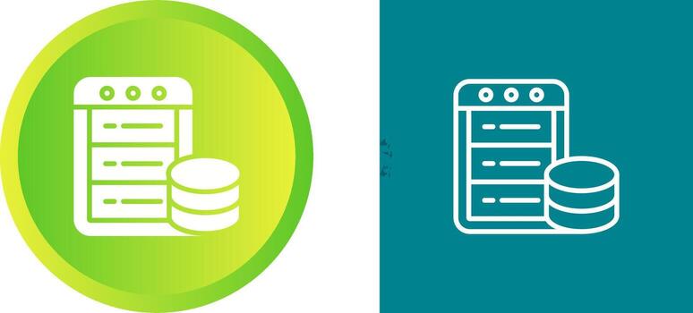 icono de vector de base de datos