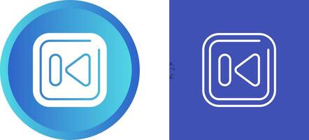 Previous Track Square Vector Icon
