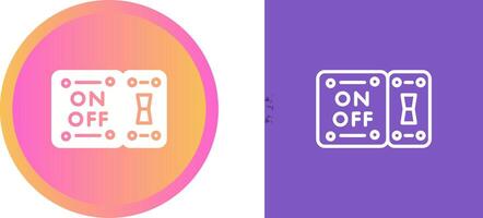 icono de vector de interruptor de luz