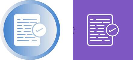 Document Approval Vector Icon