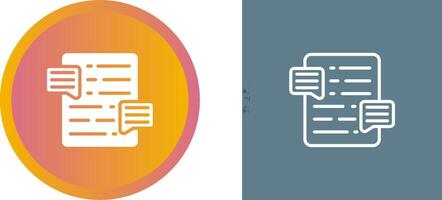 Document Commenting Vector Icon