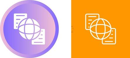 Document Sharing Vector Icon