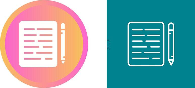 documento edición vector icono