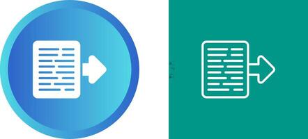 Document Export Vector Icon