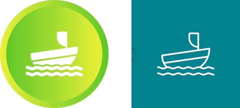 icono de vector de barco