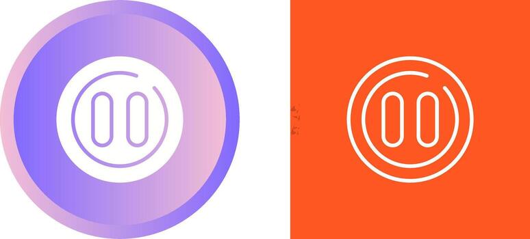 Pause Circle Vector Icon