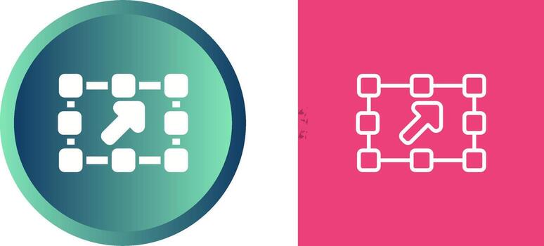 transformar vector icono