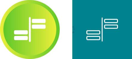 Horizontal Alignment Vector Icon