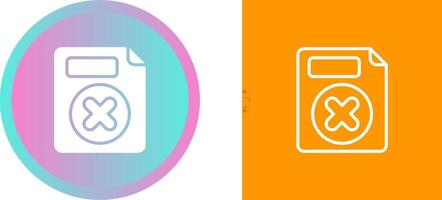 Eliminar botón vector icono