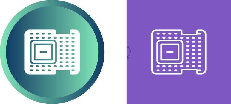 icono de vector de procesador