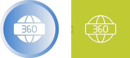 360 Degrees Vector Icon