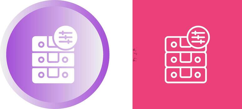 icono de vector de base de datos