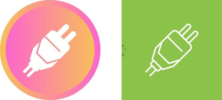 icono de vector de enchufe