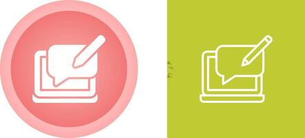 Blog Comment Vector Icon