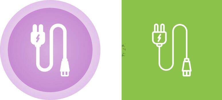 Monitor Cable Vector Icon