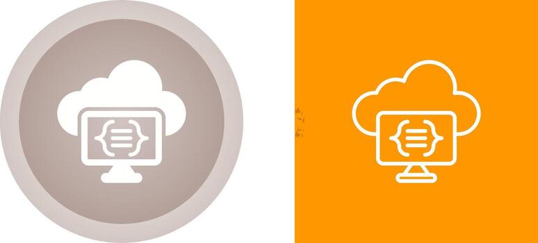 Serverless Computing Vector Icon