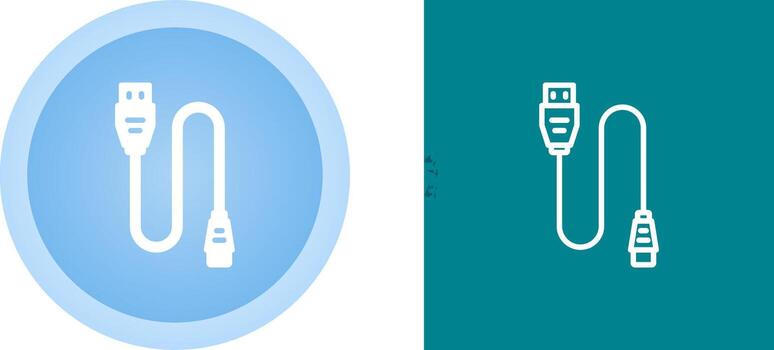 Printer Cable Vector Icon