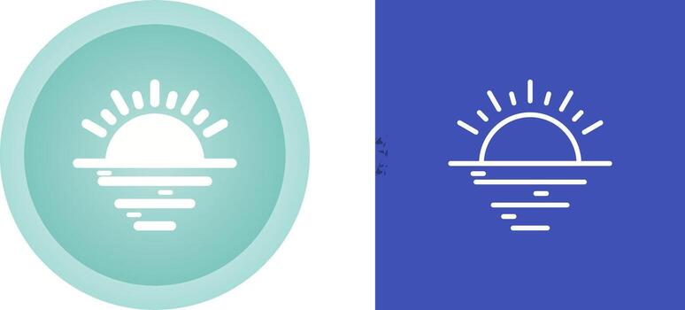 Sunset Vector Icon
