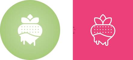 Chocolate strawberry Vector Icon