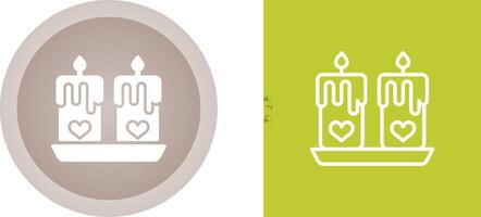 Love candles Vector Icon