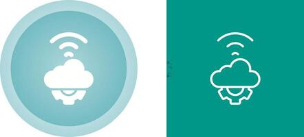 Cloud Automation Vector Icon