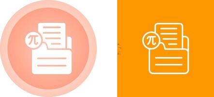 Document Insert Formula Vector Icon