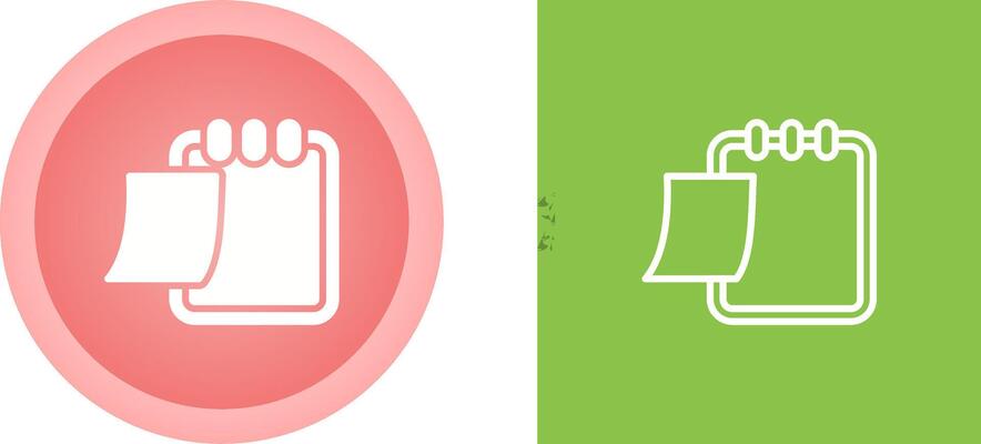 Writing pad Vector Icon