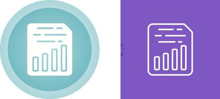 Document Insert Chart Vector Icon