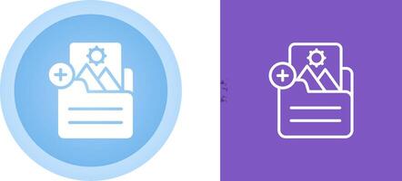 Document Insert Image Vector Icon