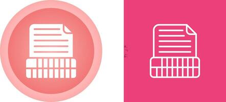 Document Insert Table Vector Icon