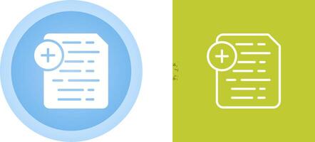 Document Insert Icon Vector Icon