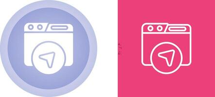 Website Navigation Vector Icon