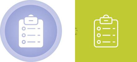 List Check Vector Icon