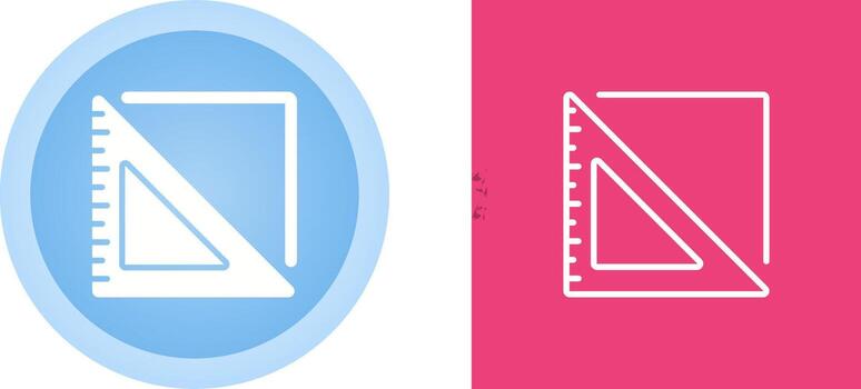 icono de vector de regla triangular