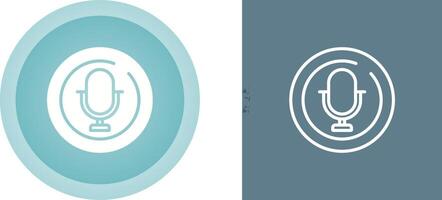 Microphone Circle Vector Icon