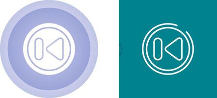 Previous Track Button Vector Icon