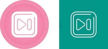 Next Track Square Vector Icon