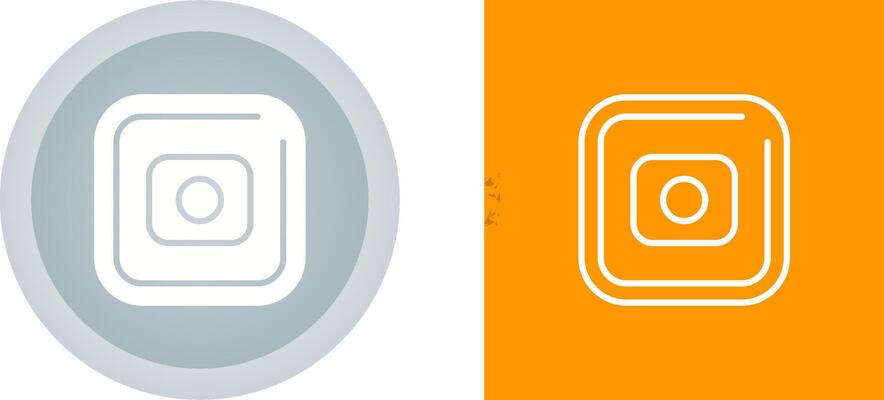 Record Square Vector Icon