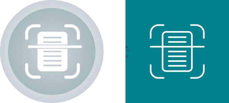 Document Scanning Vector Icon