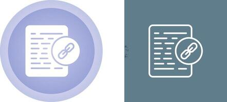 Document Link Vector Icon